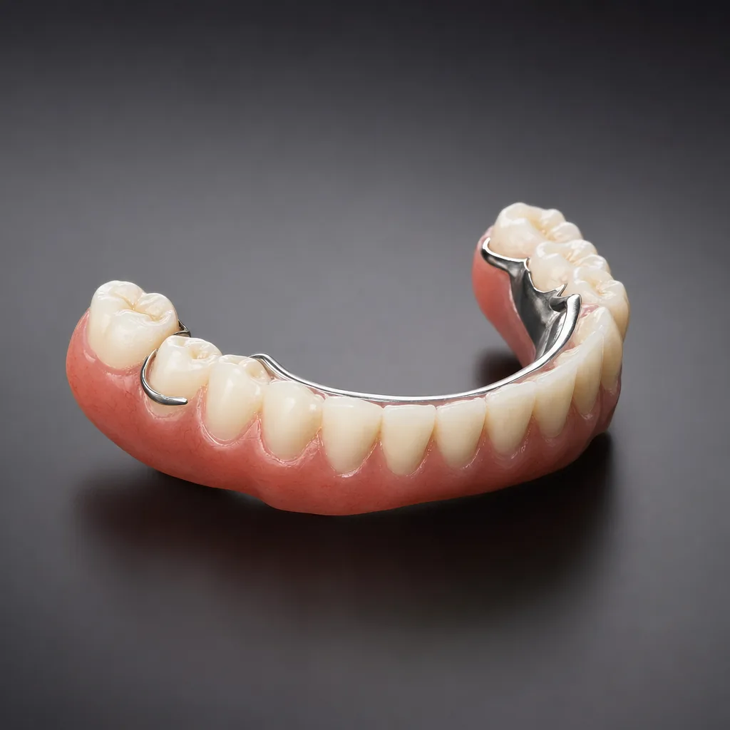 Chrome partial denture, Class 3 set-up